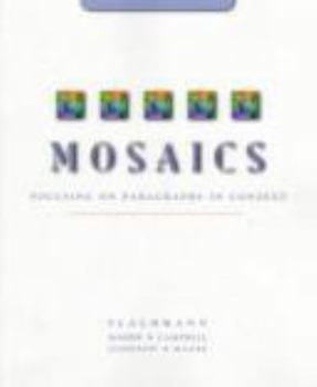 Paperback Mosaics Focusing On Paragraphs In Context Book