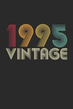 Paperback Vintage notebook paper 1995 Birthday 25th Gift Book