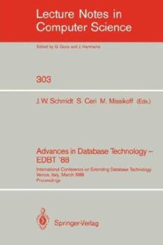 Paperback Advances in Database Technology - Edbt '88: International Conference on Extending Database Technology Venice, Italy, March 14-18, 1988. Proceedings Book
