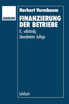 Paperback Finanzierung der Betriebe [German] Book