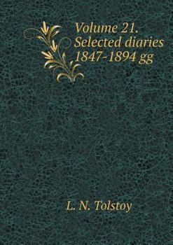 Paperback Volume 21. Selected diaries 1847-1894 gg [Russian] Book