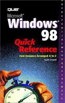 Spiral-bound Microsoft Windows 98 Quick Reference Book