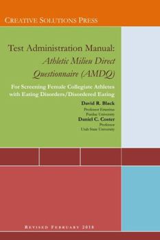 Paperback Test Administration Manual: Athletic Milieu Direct Questionnaire (AMDQ) Book