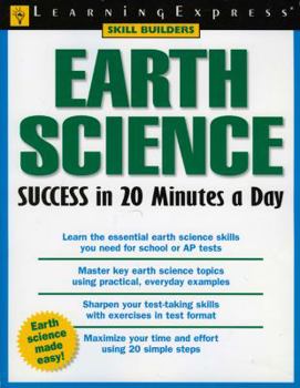 Paperback Earth Science Success in 20 Minutes a Day Book