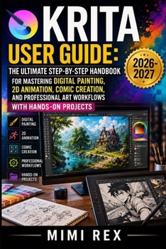 Paperback Krita User Guide: The Ultimate Step-By-Step Handbook for Mastering Digital Painting, 2D Animation, Comic Creation, and Professional Art Workflows with Book