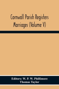 Paperback Cornwall Parish Registers Marriages (Volume V) Book