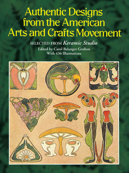 Paperback Authentic Designs from the American Arts and Crafts Movement Book