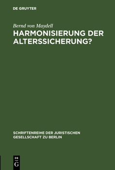 Hardcover Harmonisierung der Alterssicherung? [German] Book