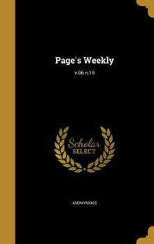 Hardcover Page's Weekly; v.06 n.19 Book