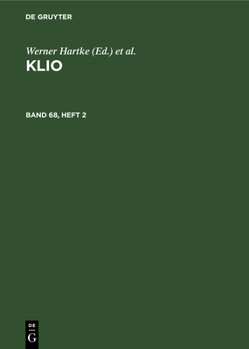 Hardcover Klio. Band 68, Heft 2 [German] Book