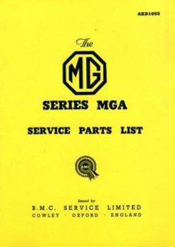 Paperback MG MGA 1500 Parts Catalog Book