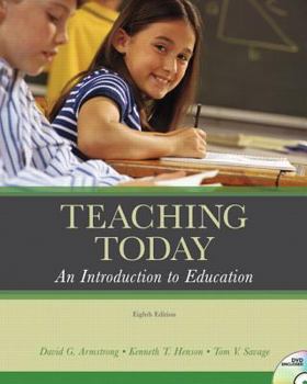 Paperback Teaching Today: An Introduction to Education [With DVD] Book
