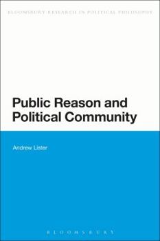 Hardcover Public Reason and Political Community Book