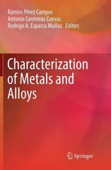 Paperback Characterization of Metals and Alloys Book