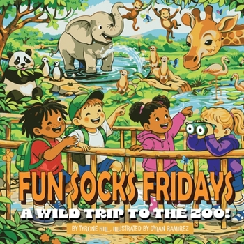 Paperback Fun Socks Fridays: A Wild Trip to the Zoo Book