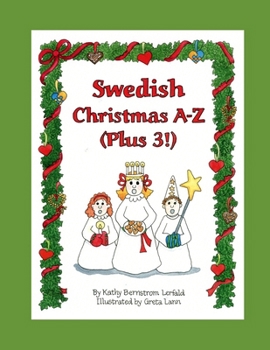 Paperback Swedish Christmas A-Z (Plus 3!): An Alphabet Coloring & Activity Book