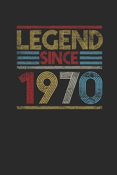 Legend Since 1970: Graph Paper Notebook (6" x 9" - 120 pages) ~ Birthday Themed Notebook for Daily Journal, Diary, and Gift