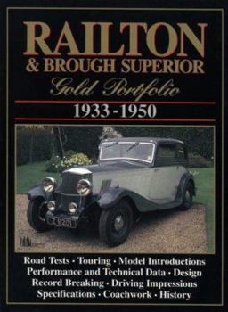Paperback Railton & Brough Superior Gold Portfolio 1933-50 Book