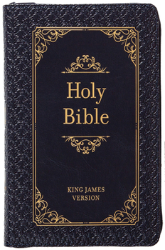 Imitation Leather KJV Holy Bible Zip Midnight Book