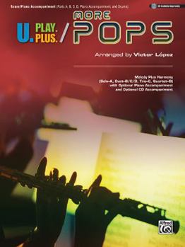 Paperback More Pops: Score/Piano Accompaniment (Parts A, B, C, D, Paino Accompaniment, and Drums) Book