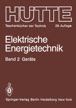 Paperback Elektrische Energietechnik: Geräte [German] Book