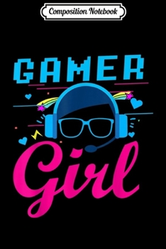 Composition Notebook: Gamer Girl Unicorn Video Game Cute Womens Gift Journal/Notebook Blank Lined Ruled 6x9 100 Pages