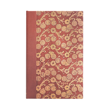 Calendar Paperblanks 2024 the Waves (Volume 4) Virginia Woolf's Notebooks 12-Month Maxi Horizontal Elastic Band Closure 160 Pg 100 GSM Book