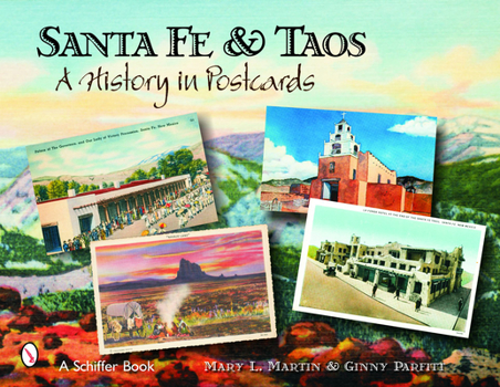 Paperback Santa Fe & Taos: A History in Postcards Book