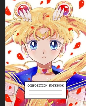 Notebook: Anime Japan Sailor Moon Soft Glossy Cover Graph Paper Pages Book 7.5 x 9.25 Inches 110 Pages