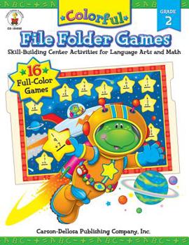 Paperback Colorful File Folder Games, Grade 2: Skill-Building Center Activities for Language Arts and Math Book