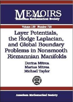 Paperback Layer Potentials, the Hodge Laplacian and Global Boundary Problems in Nonsmooth Riemannian Manifolds Book