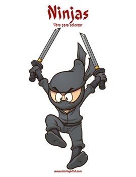 Paperback Ninjas libro para colorear 1 [Spanish] Book