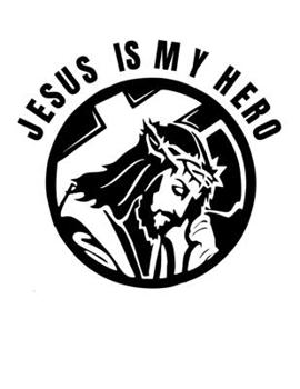 Paperback Jesus is my hero: Christian Notebook: 8.5"x11" Composition Notebook with Christian Quote: Inspirational Gifts for Religious Men & Women Book