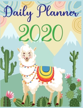 Paperback Daily Planner 2020: Daily Planner 2020 For LLAMA Lovers - daily planner with to do list for organization - daily planner with hourly sched Book