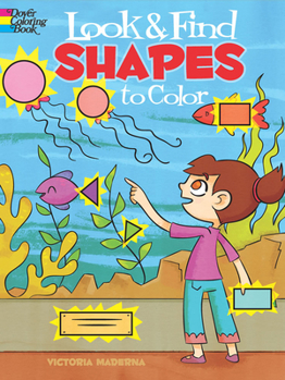 Paperback Look & Find Shapes to Color Book