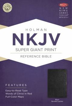 Bonded Leather Super Giant Print Reference Bible-NKJV [Large Print] Book