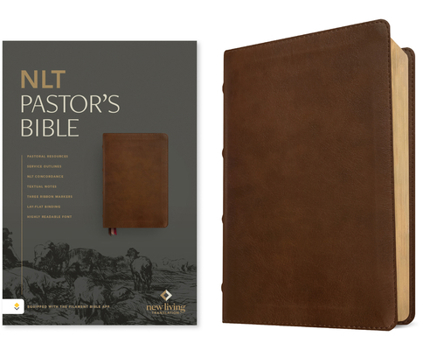 Imitation Leather NLT Pastor's Bible, Filament Enabled (Leatherlike, Brown, Red Letter) Book