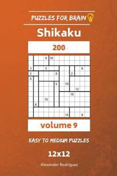 Puzzles for Brain - Shikaku 200 Easy to Medium 12x12 vol. 9
