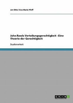 Paperback John Rawls Verteilungsgerechtigkeit - Eine Theorie der Gerechtigkeit [German] Book