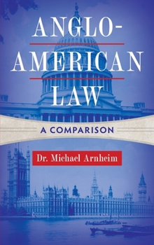 Hardcover Anglo-American Law: A Comparison Book