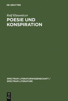 Hardcover Poesie und Konspiration = Poetry and Conspiracy [German] Book