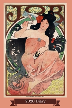 2020 Diary: JOB Advertisement 1898 Art Nouveau Week-to-View Planner (6"x9" 90 pages A5 Paperback)