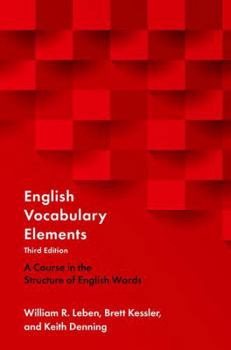 Hardcover English Vocabulary Elements: A Course in the Structure of English Words Book