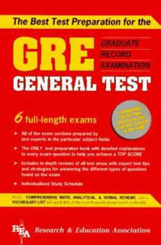 Paperback The Best Test Preparation for the GRE, Graduate Record Examination, General Test Book