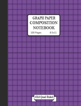 Graph paper composition notebook: Grid Paper Composition Notebook with beautiful colored cover pages-(KIDS, GIRLS, BOYS, STUDENT)- Quad Ruled(4x4) 100 Sheets (Large, 8.5 x 11)
