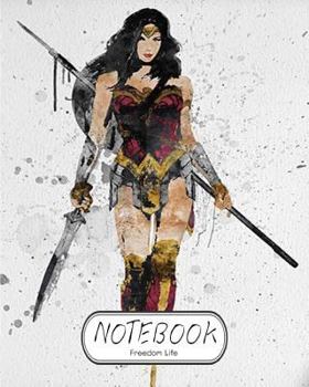 Paperback Notebook: Wonder Women: Notebook Journal Diary, 120 Lined pages, 8" x 10" Book