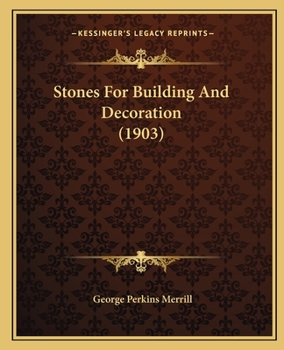 Paperback Stones For Building And Decoration (1903) Book