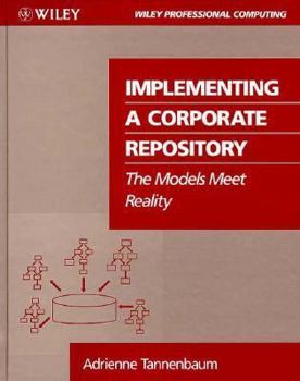 Hardcover Implementing a Corporate Repository Book