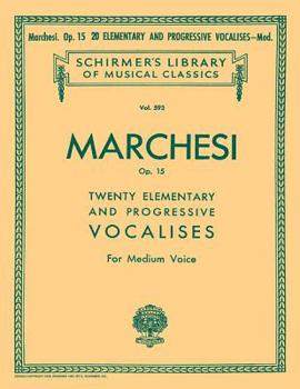 Paperback 20 Elementary and Progressive Vocalises, Op. 15: Schirmer Library of Classics Volume 593 Medium Voice Book