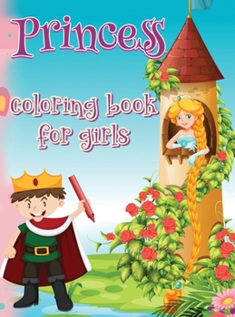 Princess coloring book for girls: Amazing Princess Coloring Book Simple And Beautiful For Relax